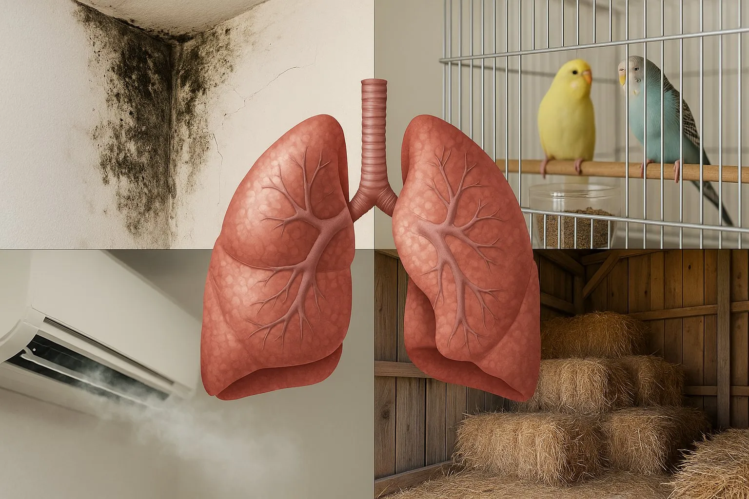 Pneumonite de Hipersensibilidade: quando mofo, aves e poeira fazem mal aos seus pulmões